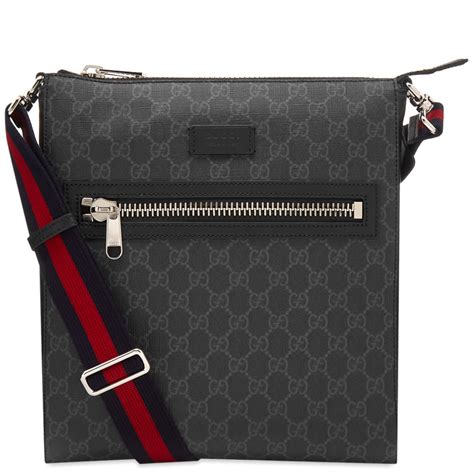 gucci supreme messenger bag ebay|gucci signature leather messenger bag.